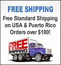 Get FREE Standard Shipping on your order over $100 in the continental USA, Alaska, Hawaii and Puerto Rico!